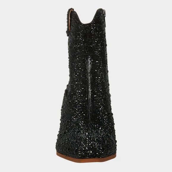 Betsey Johnson's Diva Rhinestone Booties - Picture 3 of 8